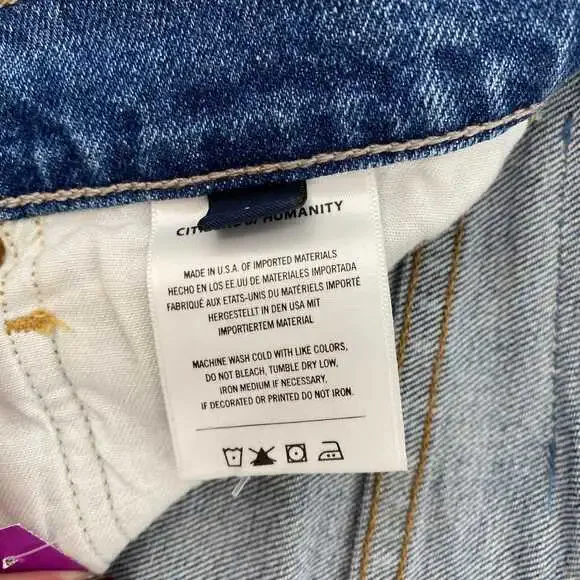 Citizens Of Humanity Jolene Jeans | Blue Cotton Regular 31 Women’s - Picture 4 of 9